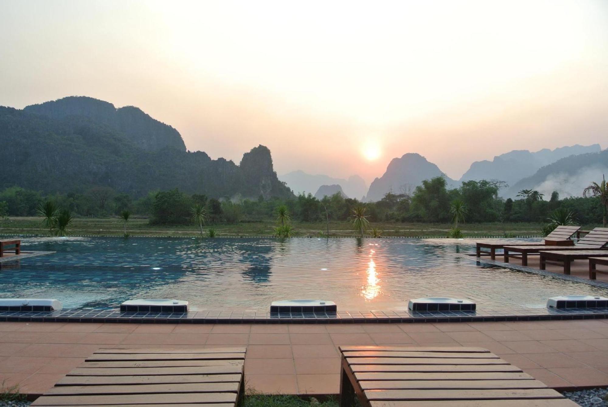 Lisha Garden Resort Hotel Vang Vieng Extérieur photo