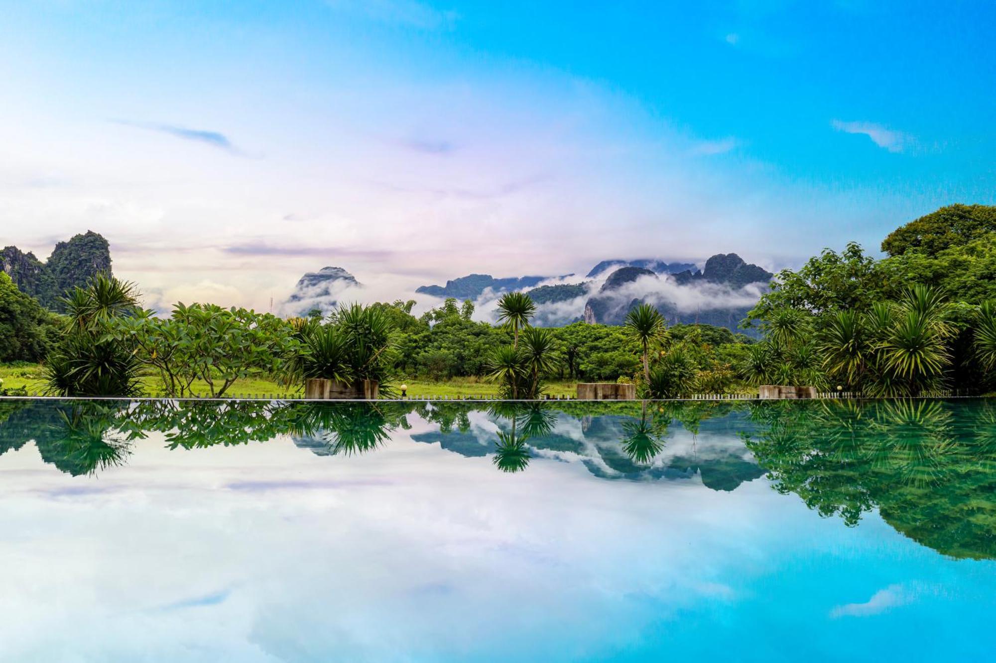 Lisha Garden Resort Hotel Vang Vieng Extérieur photo